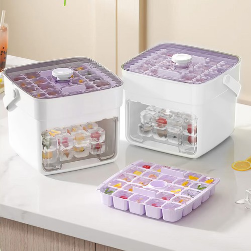 Cube press ice - ice, maker