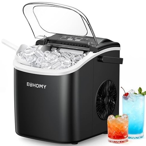 Ice cube maker self - ice, self-cleaning