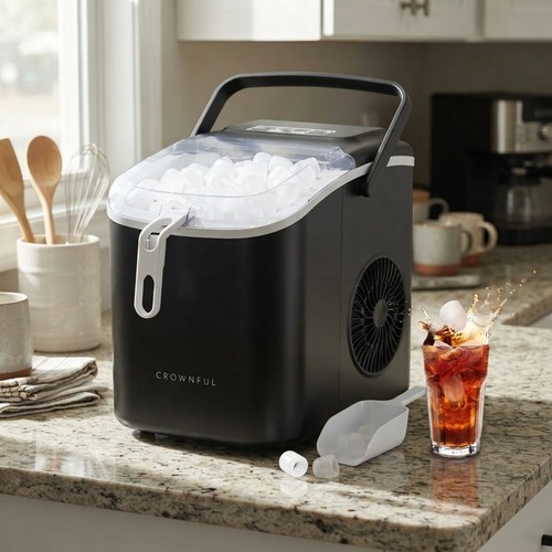 Countertop ice cube maker with - countertop,